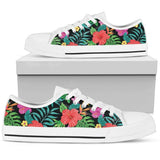 Hibiscus Red Hawaiian Flower Low Top Shoes For Men, Women