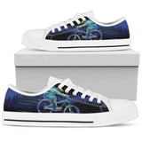 Mountain Bike Downhill Low Top Shoes For Women White, Black Custom Shoes