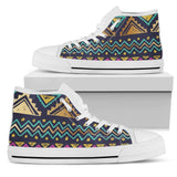 Multicolor Tribal Aztec High Top Shoes For Women, Shoes For Men Custom Shoes