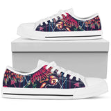 Mythical Owl Geometric Low Top Shoes For Women White, Black Custom Shoes