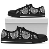 Native American Indian Skull Low Top Shoes For Men, Women