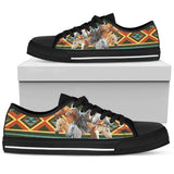 Native Horse Low Top Shoes For Women White, Black Custom Shoes