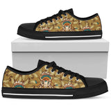 Native Indian Buffalo Head Low Top Shoes For Men, Women