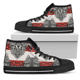 Native Indian Wolf High Top Shoes For Women, Shoes For Men Custom Shoes