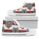 Native Indian Wolf High Top Shoes For Women, Shoes For Men Custom Shoes