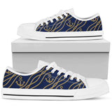 Nautical Anchor Rope Pattern Low Top Shoes For Men, Women
