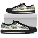 Palm Tree Beach Print Low Top Shoes For Men, Women
