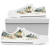 Palm Tree Beach Print Low Top Shoes For Men, Women