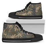 Palm Tree Camouflage High Top Shoes For Women, Shoes For Men Custom Shoes