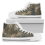 Palm Tree Camouflage High Top Shoes For Women, Shoes For Men Custom Shoes