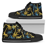 Palm Tree Pattern High Top Shoes For Women, Shoes For Men Custom Shoes