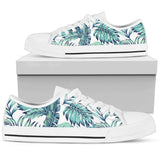 Pattern Tropical Palm Leaves Low Top Shoes For Men, Women