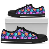 Pineapple Color Art Pattern Low Top Shoes For Men, Women