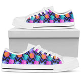 Pineapple Color Art Pattern Low Top Shoes For Men, Women