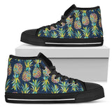 Pineapple Color Art High Top Shoes For Women, Shoes For Men Custom Shoes