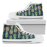 Pineapple Color Art High Top Shoes For Women, Shoes For Men Custom Shoes
