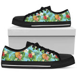 Pineapple Hawaiian Flower Tropical Low Top Shoes For Men, Women