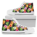 Pineapple Hibiscus High Top Shoes For Women, Shoes For Men Custom Shoes