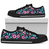 Pink Hibiscus Hawaiian Flower Low Top Shoes For Men, Women