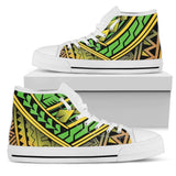 Polynesian Tribal Color High Top Shoes For Women, Shoes For Men Custom Shoes