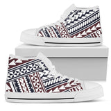 Polynesian Tribal Line High Top Shoes For Women, Shoes For Men Custom Shoes