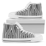 Polynesian Tribal Style High Top Shoes For Women, Shoes For Men Custom Shoes