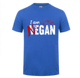 Negan lucille T Shirt Walking Dead Negan Lucille Men Fashion Design Custom Short Sleeve Valentine's Family tshirt