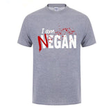 Negan lucille T Shirt Walking Dead Negan Lucille Men Fashion Design Custom Short Sleeve Valentine's Family tshirt