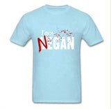 Negan lucille T Shirt Walking Dead Negan Lucille Men Fashion Design Custom Short Sleeve Valentine's Family tshirt