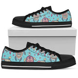 Sea Turtle Art Pattern Low Top Shoes For Men, Women