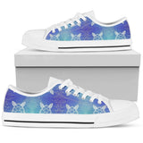 Sea Turtle Draw Low Top Shoes For Women White, Black Custom Shoes