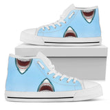 Shark Bite High Top Shoes For Women, Shoes For Men Custom Shoes