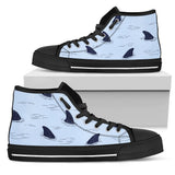 Shark Fin High Top Shoes For Women, Shoes For Men Custom Shoes