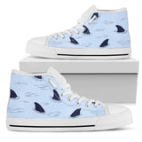 Shark Fin High Top Shoes For Women, Shoes For Men Custom Shoes