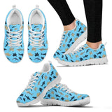 Sharks White Sneakers Shoes For Women, Men
