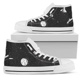 Space Pattern High Top Shoes For Women, Shoes For Men Custom Shoes