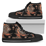 Sun Moon Mandala High Top Shoes For Women, Shoes For Men Custom Shoes