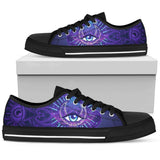 Third Eye Moon Mandala Low Top Shoes For Men, Women