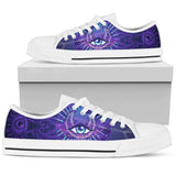 Third Eye Moon Mandala Low Top Shoes For Men, Women