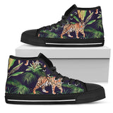 Tiger Jungle High Top Shoes For Women, Shoes For Men Custom Shoes