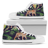 Tiger Jungle High Top Shoes For Women, Shoes For Men Custom Shoes
