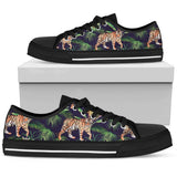 Tiger Jungle Low Top Shoes For Women White, Black Custom Shoes