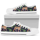 Tiger Jungle Low Top Shoes For Women White, Black Custom Shoes