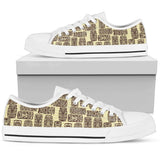 Tiki Print Low Top Shoes For Men, Women