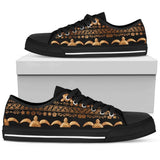 Tribal Sea Turtle Polynesian Hawaiian Low Top Shoes For Men, Women