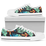 Tropical Palm Leaves Hawaiian Flower Low Top Shoes For Men, Women