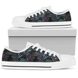 Tropical Palm Leaves Pattern Brightness Low Top Shoes For Men, Women