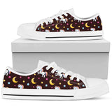 Unicorn Moon Star Low Top Shoes For Women White, Black Custom Shoes
