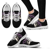 Unicorn Skull Head White Sneakers Shoes For Women, Men