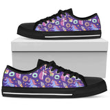 Unicorn Sweety Low Top Shoes For Women White, Black Custom Shoes